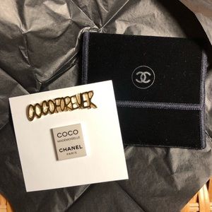 Chanel Pins and Velvet Envelope